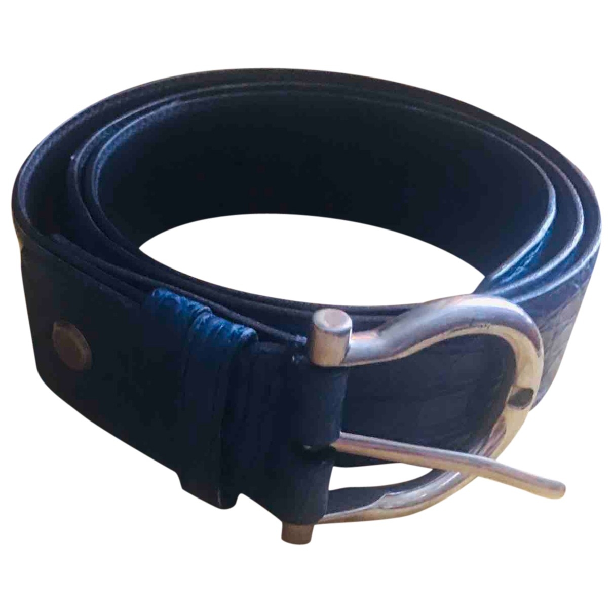 Crocodile belt Salvatore Ferragamo Blue 